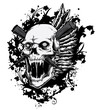 Screaming skull