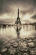 Vue vintage de Paris - France 