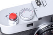 Close up of rangefinder camera