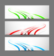 Set of banners