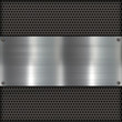 Metallplatte auf Carbon