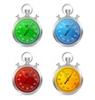 Stopwatch set vector illustraion