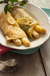 Spargel im Kräuter-Minz-Omelett