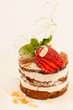 Foto: chocolate dessert with strawberry chocolate dessert with strawberry
