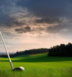 chipping a golf ball onto the green