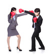 Business  people  fight