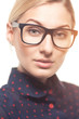 Portrait of a woman wearing glasses