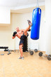 Photo: man boxing at the gym man boxing at the gym