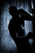 Photo: man boxing at the gym man boxing at the gym