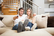 Couple watching a movie