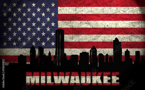 Illustration: View of Milwaukee City View of Milwaukee City