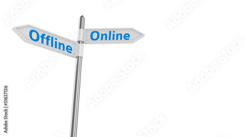 Photo: Online or offline Online or offline