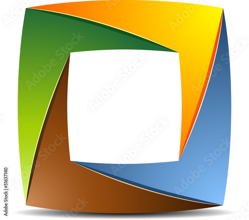 Vector: Impossible rectangle sign Impossible rectangle sign
