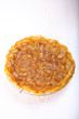 Apple tart tatin on a table