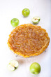 Apple tart tatin on a table
