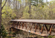 Covered Wooden Bridge Across River
