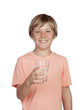Photo: Thirsty adolescent with water for drink. Thirsty adolescent with water for drink.