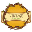 Vector vintage frame