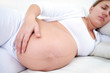 pregnant woman sleeping