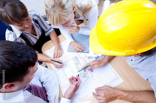 Photo: teamwork of engineers teamwork of engineers