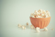 Orange popcorn bowl