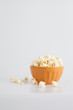 Orange popcorn bowl