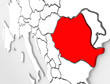 Romania Abstract 3D Country Europe Map