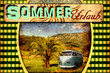 Retroplakat - Sommer Urlaub