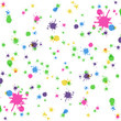 Colored blots on the white background. Vector illustration.