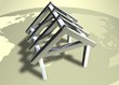 Illustration: 3D Grafik - Metallhaus 3D Grafik - Metallhaus
