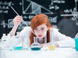 student conducting a lab experiment
