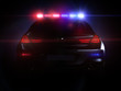 Police car, with full array of lights