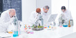laboratory under microscope analysis
