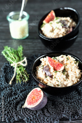 Photo: Fig and Goat Cheese Risotto Fig and Goat Cheese Risotto
