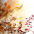 Music grunge futuristic background for your design