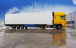 Truck standing  on a parking