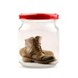 Photo: Boots in jar Boots in jar