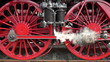 Video: Steam locomotive wheels close up. Steam locomotive wheels close up.