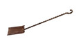 Old rusty metal dustpan
