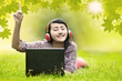 Woman enjoys the summer day