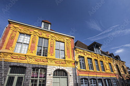 Photo: Façade dans les rues du Vieux-Lille - France Façade dans les rues du Vieux-Lille - France