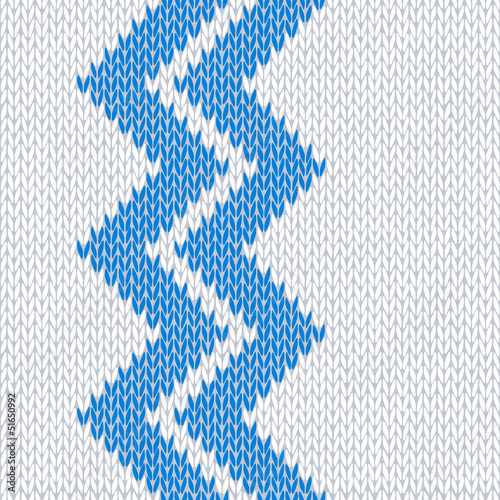 Vector: Seamless Knitted Pattern Seamless Knitted Pattern