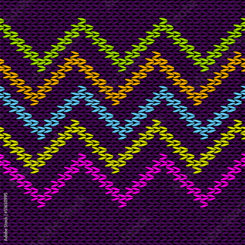 Vector: Style Seamless Knitted Pattern Style Seamless Knitted Pattern