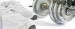 shoes and dumbbell