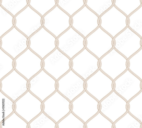Vector: Rope Knot Seamless Pattern Rope Knot Seamless Pattern