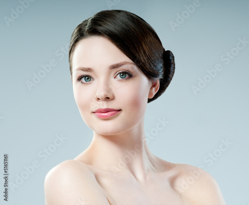 Photo: Beautiful Girl face. Perfect skin Beautiful Girl face. Perfect skin