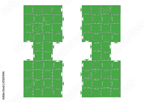 Vector: Puzzle Simetrik Puzzle Simetrik
