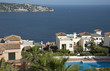 Spanish villas overlook the Mediterranean Sea