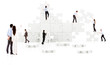 business teamwork - puzzle