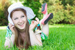 Foto: Happy girl outdoor Happy girl outdoor